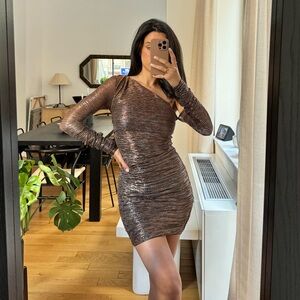 Pinko Metallic mini dress